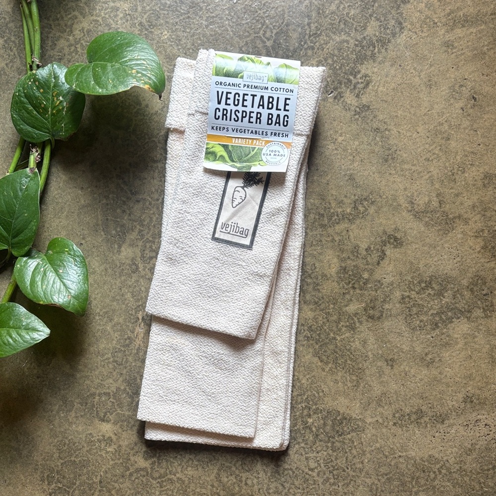Organic Cotton Vegetable Crisper Bag - vejibag